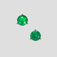 <span>1.67</span>&nbsp;<span class="tooltip-light">Ct.Tw.<span class="tooltiptext">Total Carat Weight</span></span> Emerald Earrings, 18K Yellow Gold 1