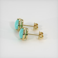 1.73 Ct.Tw. Gemstone Earrings, 18K Yellow Gold 3