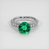 2.60 Ct. Emerald Ring, Platinum 950 1