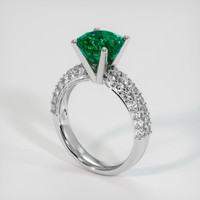 2.60 Ct. Emerald Ring, Platinum 950 2