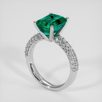 2.76 Ct. Emerald Ring, Platinum 950 2