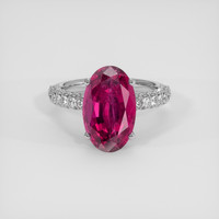 5.05 Ct. Pink Tourmaline Ring, Platinum 950 1