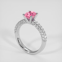 1.74 Ct. Padparadscha Sapphire Ring, Platinum 950 2