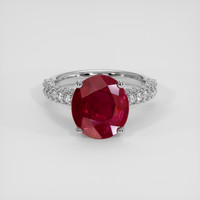 6.01 Ct. Ruby Ring, Platinum 950 1
