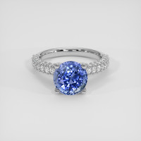 4.18 Ct. Blue Sapphire Ring, Platinum 950 1