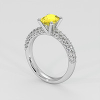 1.35 Ct. Yellow Sapphire Ring, Platinum 950 2