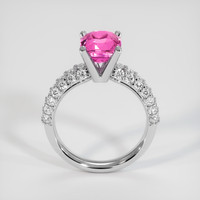 3.22 Ct. Pink Sapphire Ring, Platinum 950 3