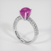 5.11 Ct. Pink Sapphire Ring, Platinum 950 2