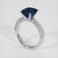 3.16 Ct. Blue Sapphire Ring, Platinum 950 2