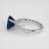 3.16 Ct. Blue Sapphire Ring, Platinum 950 4