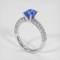 1.93 Ct. Blue Sapphire Ring, Platinum 950 2
