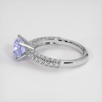 2.13 Ct. Bluish Purple Sapphire Ring, Platinum 950 4