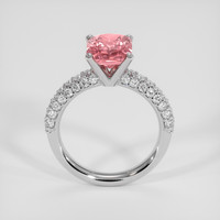 3.37 Ct. Padparadscha Sapphire Ring, Platinum 950 3
