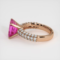 3.53 Ct. Pink Sapphire Ring, 14K Rose Gold 4