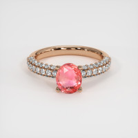 1.73 Ct. Sapphire Ring, 14K Rose Gold 1