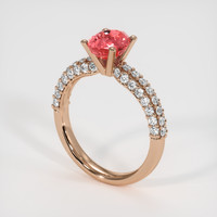 1.73 Ct. Sapphire Ring, 14K Rose Gold 2