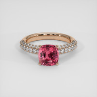 3.06 Ct. Padparadscha Sapphire Ring, 14K Rose Gold 1