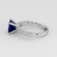 2.19 Ct. Blue Sapphire Ring, 14K White Gold 4