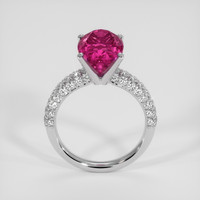5.05 Ct. Pink Tourmaline Ring, 14K White Gold 3