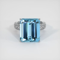 9.71 Ct. Gemstone Ring, 14K White Gold 1