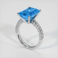 9.09 Ct. Gemstone Ring, 14K White Gold 2