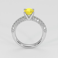 1.35 Ct. Yellow Sapphire Ring, 14K White Gold 3
