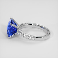 5.07 Ct. Blue Sapphire Ring, 14K White Gold 4