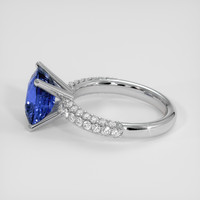 5.01 Ct. Blue Sapphire Ring, 14K White Gold 4