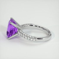 8.17 Ct. Purple Sapphire Ring, 14K White Gold 4
