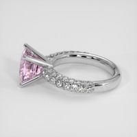 5.19 Ct. Pink Sapphire Ring, 14K White Gold 4