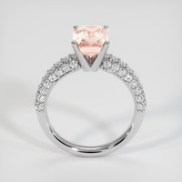 3.92 Ct. Padparadscha Sapphire Ring, 14K White Gold 3
