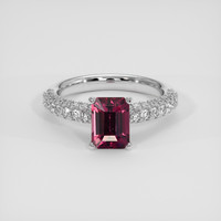 1.89 Ct. Gemstone Ring, 18K White Gold 1