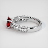 1.50 Ct. Ruby Ring, 18K White Gold 4