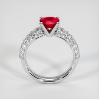 1.22 Ct. Ruby Ring, 18K White Gold 3