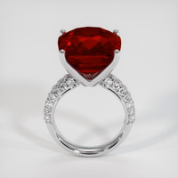 20.00 Ct. Ruby Ring, 18K White Gold 3