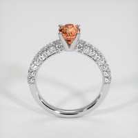 1.85 Ct. Padparadscha Sapphire Ring, 18K White Gold 3