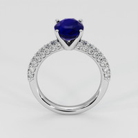 3.11 Ct. Blue Sapphire Ring, 18K White Gold 3