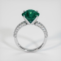 5.06 Ct. Bluish Green Sapphire Ring, 18K White Gold 3