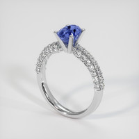 1.46 Ct. Sapphire Ring, 18K White Gold 2