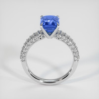 3.11 Ct. Blue Sapphire Ring, 18K White Gold 3
