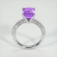 8.17 Ct. Purple Sapphire Ring, 18K White Gold 3