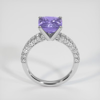 4.06 Ct. Violet Sapphire Ring, 18K White Gold 3