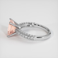 3.92 Ct. Sapphire Ring, 18K White Gold 4