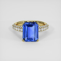 5.06 Ct. Blue Sapphire Ring, 14K Yellow Gold 1