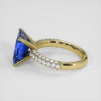 5.06 Ct. Blue Sapphire Ring, 14K Yellow Gold 4