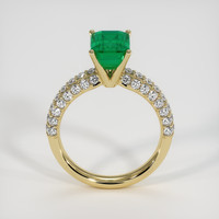 2.25 Ct. Emerald Ring, 18K Yellow Gold 3