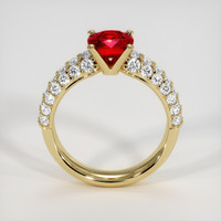 1.50 Ct. Ruby Ring, 18K Yellow Gold 3