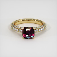 2.02 Ct. Ruby Ring, 18K Yellow Gold 1