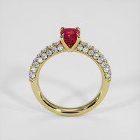 1.13 Ct. Ruby Ring, 18K Yellow Gold 3