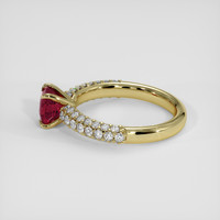 1.13 Ct. Ruby Ring, 18K Yellow Gold 4